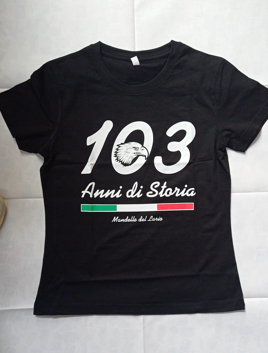 T-shirt 103 nera donna
