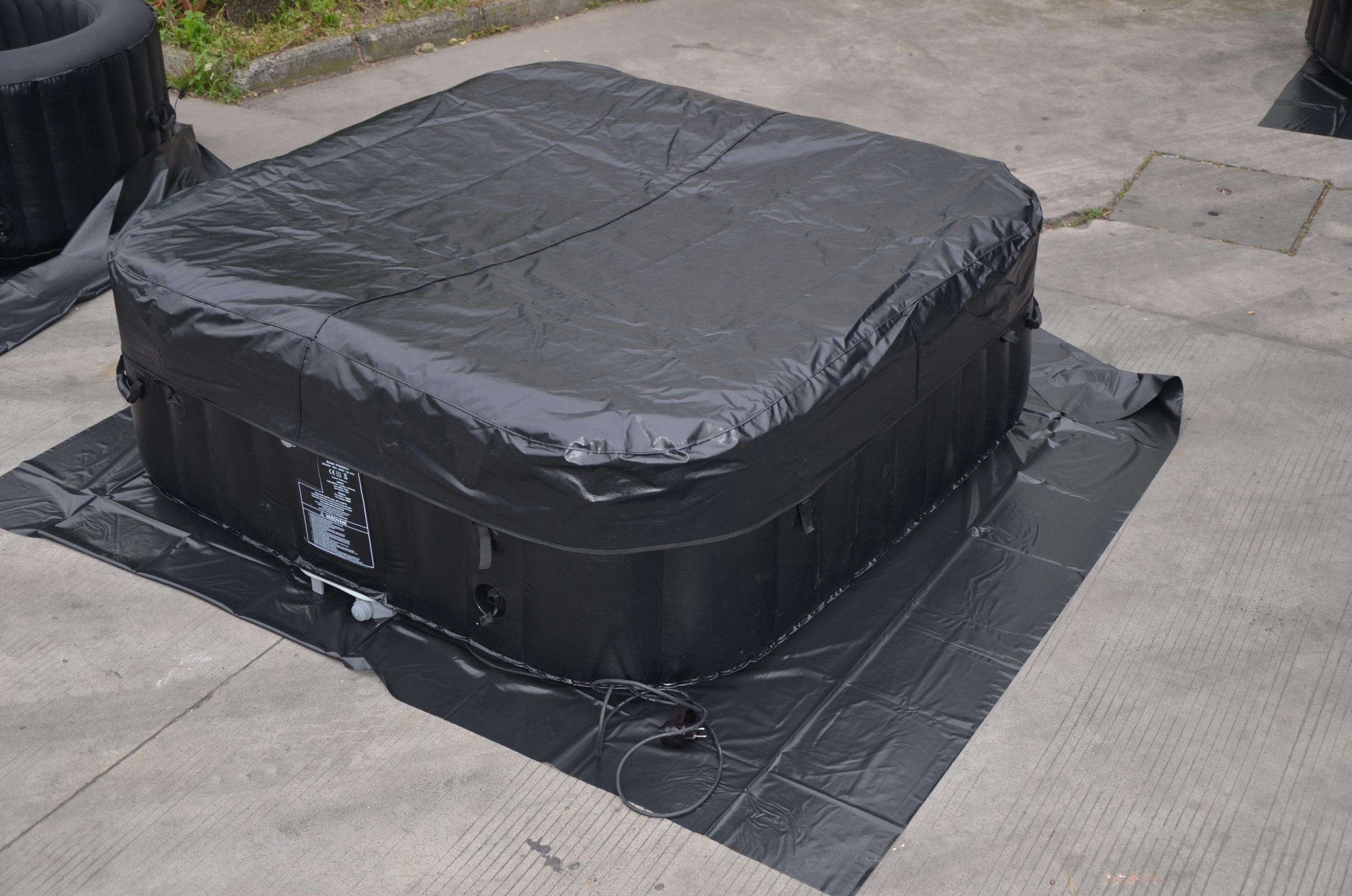 Vasca SPA Idromassaggio Gonfiabile Quadrata 185×185 cm 6 Posti
