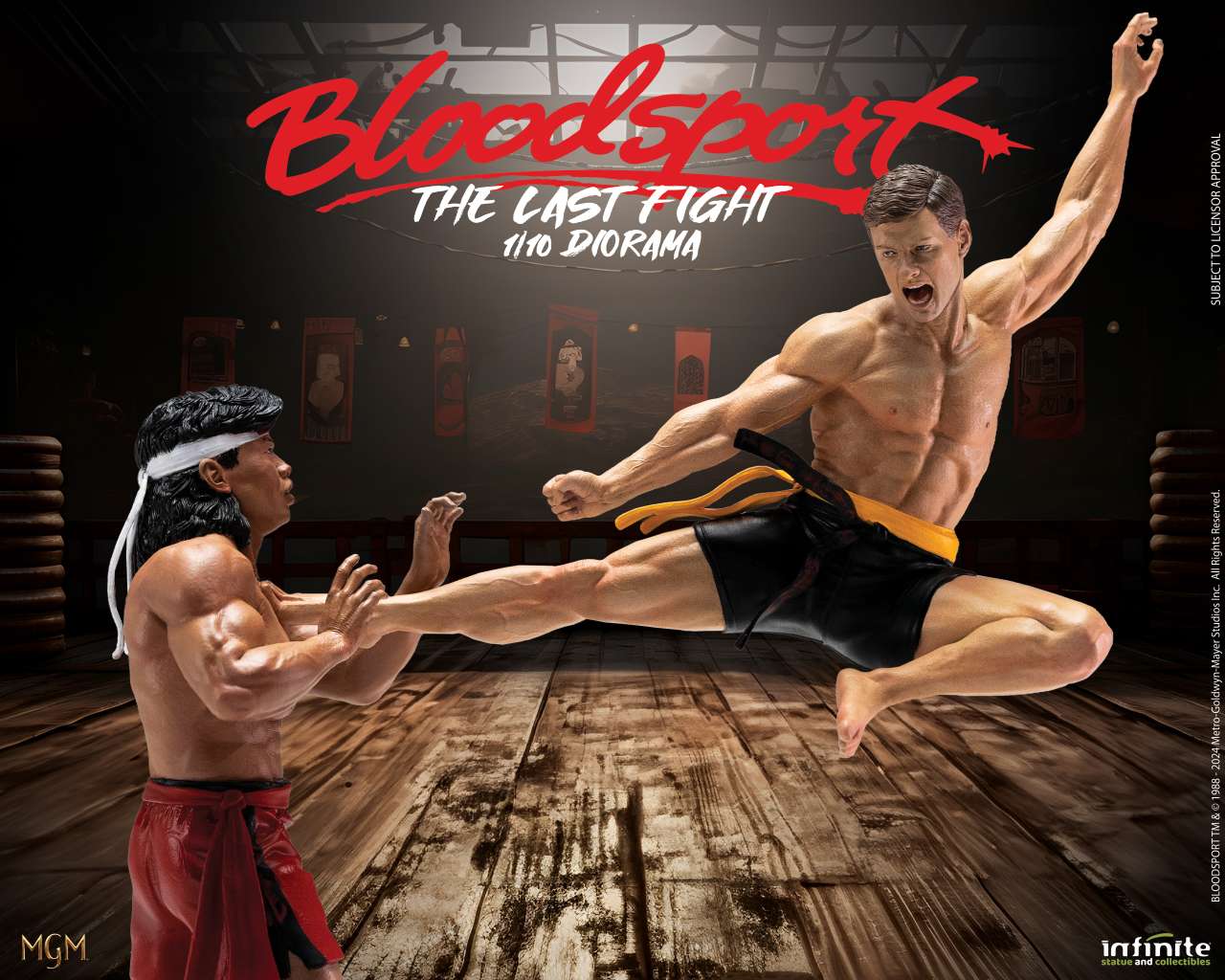 Infinite Statue BLOODSPORT Van Damme LAST FIGHT Diorama