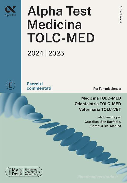 ALPHA TEST  -  AREA SANITARIA - MEDICINA TOLC-MED. ESERCIZI COMM. 2024/2025
