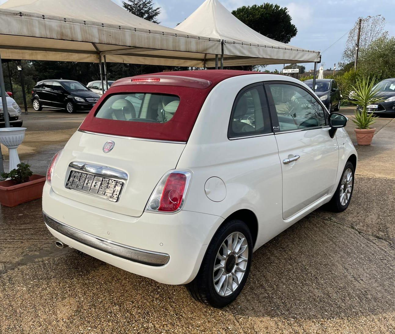 Fiat 500 Cabrio 1.2 Lounge 2011 km 112.000 Ok Neopatentati Unico Proprietario