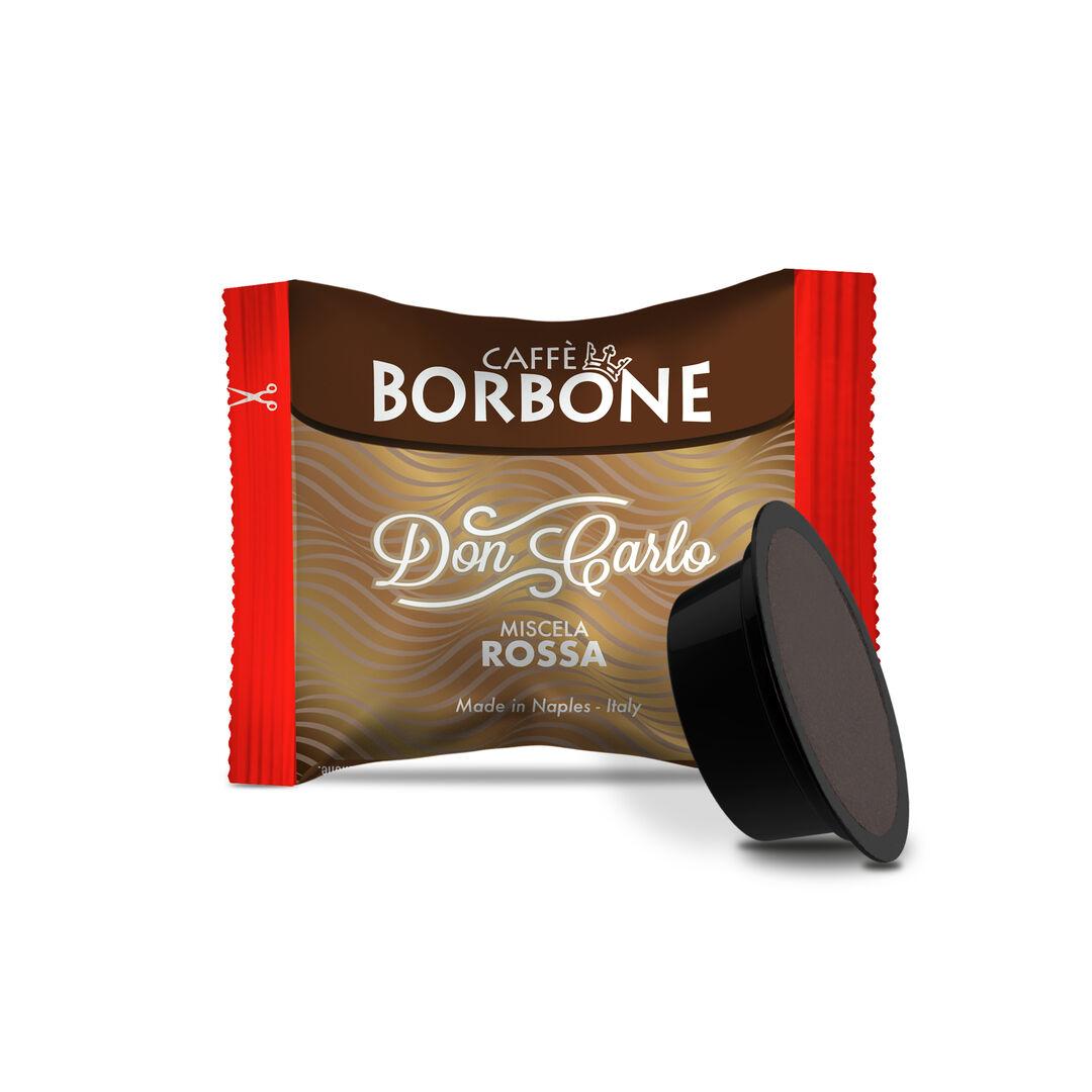 50 RED Blend Capsules Compatible Borbone Don Carlo