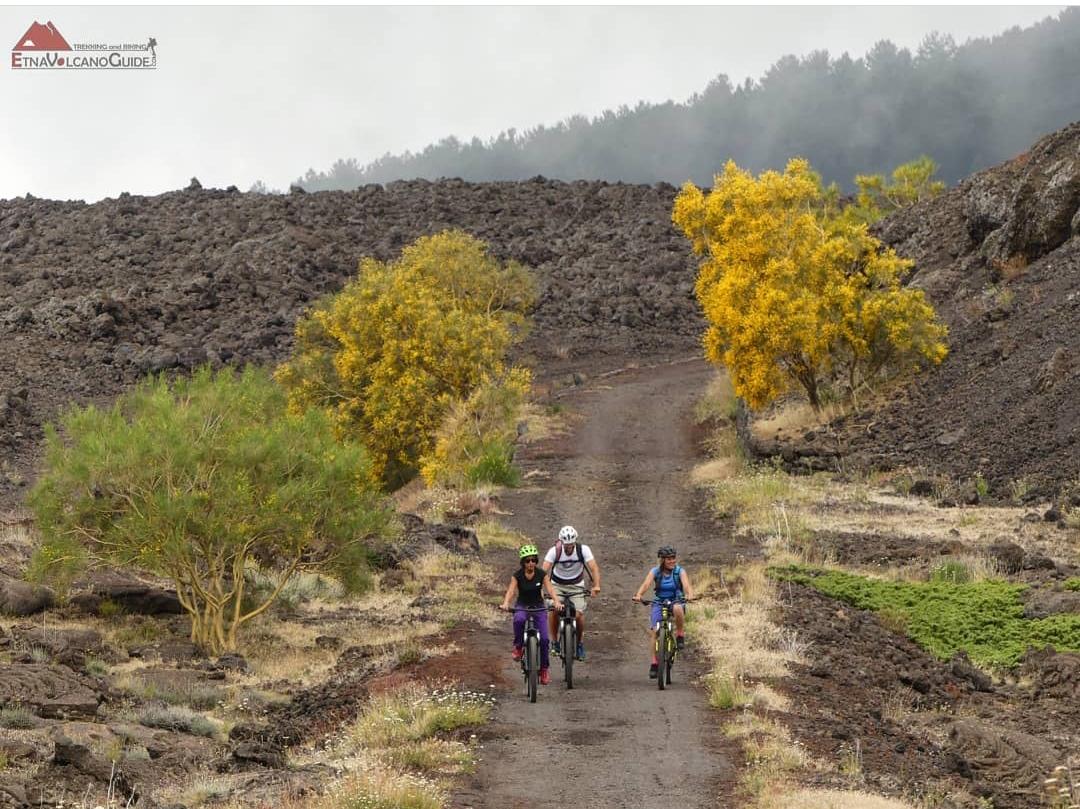 L'Etna in Ebike lungo immensi campi lavici