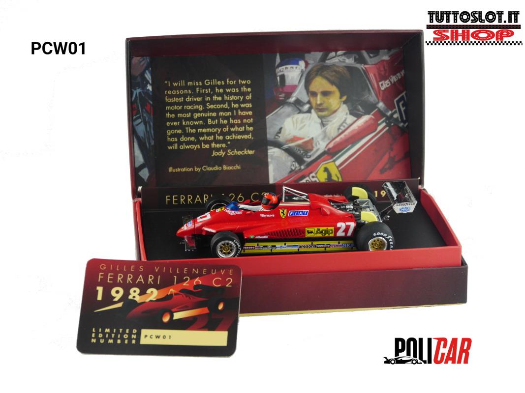 F1 Ferrari 126 C2 n.27 Gilles Villeneuve Zolder qualifing GP 1982