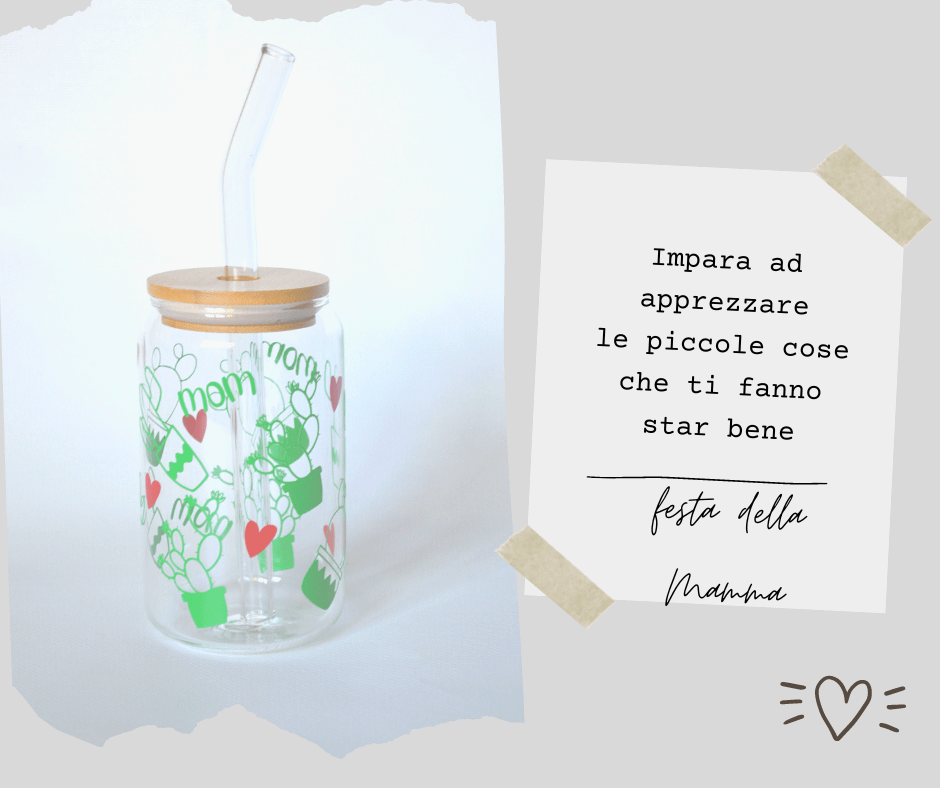 Tumbler con cannuccia  serie Cactus