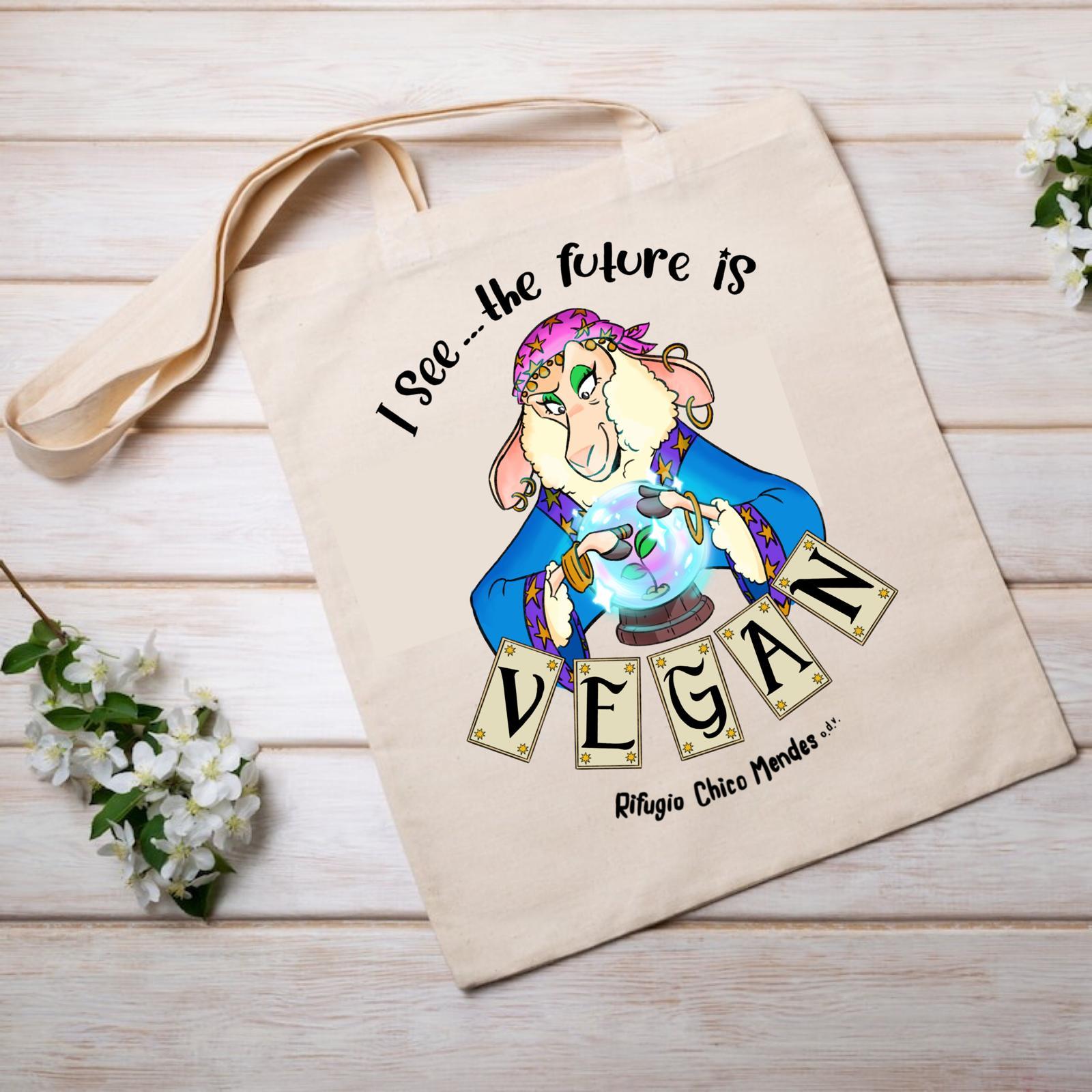 Shopper "The future is vegan" vari colori!