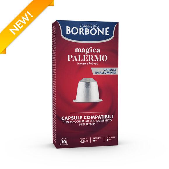 10 Cápsulas de aluminio COMPATIBLES con máquinas Nespresso®* Mezcla MAGICA PALERMO