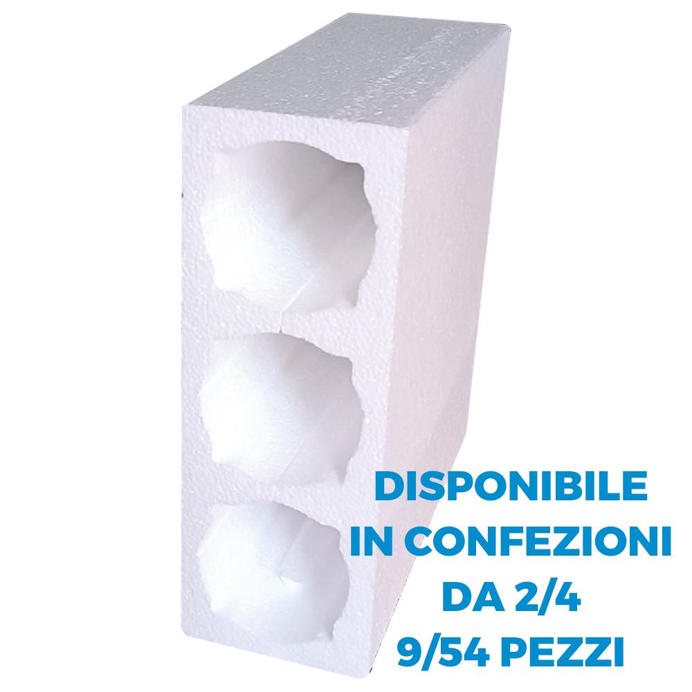 Packaging per 3 Bottiglie antiurto in Polistirolo