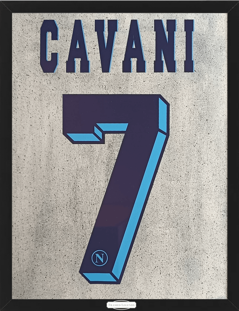 Artwork SSC Napoli Football Theme Edinson Cavani Limited Edition