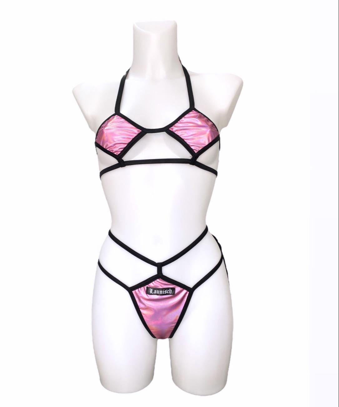 Pink bikini olografik