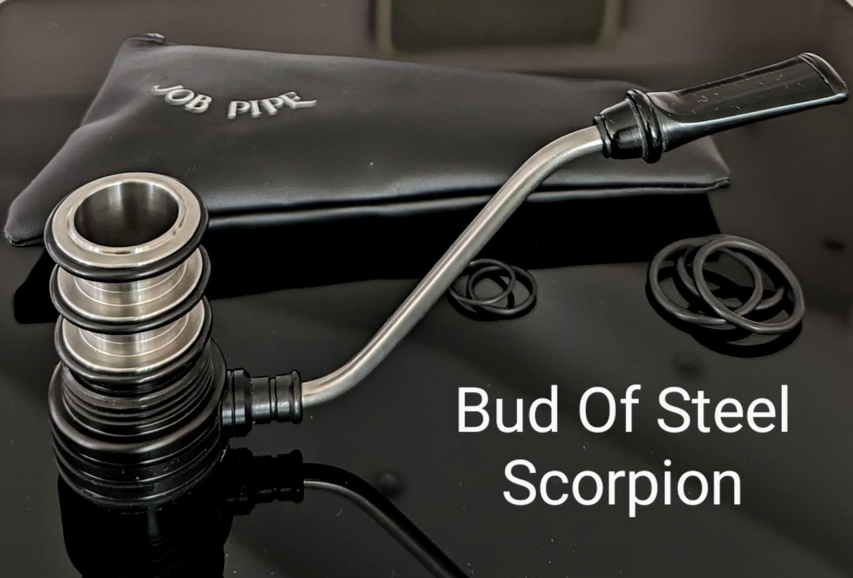 Job Pipe Scorpion  Bud Of Steel Gruppo 2 (Calabash in acciaio inox)