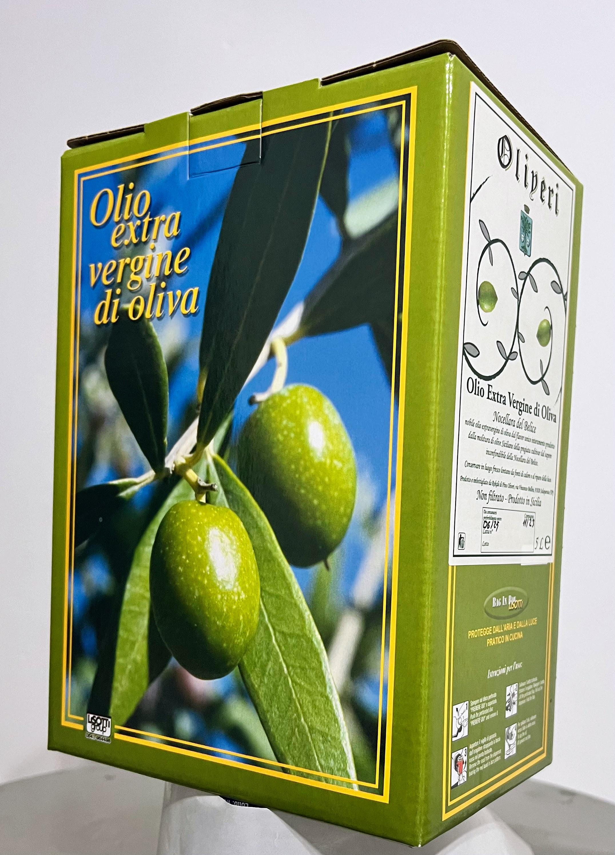 Olio evo Oliveri novello da olive Nocellara del Belice