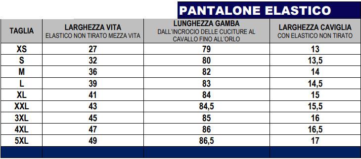 PANTALONE NERO UNISEX  EXTRA LIGHT