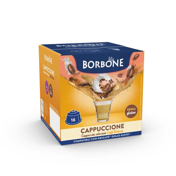 16 Càpsulas Borbone CAPPUCCIONE Para Bebida Soluble Sabor Cappuccino
