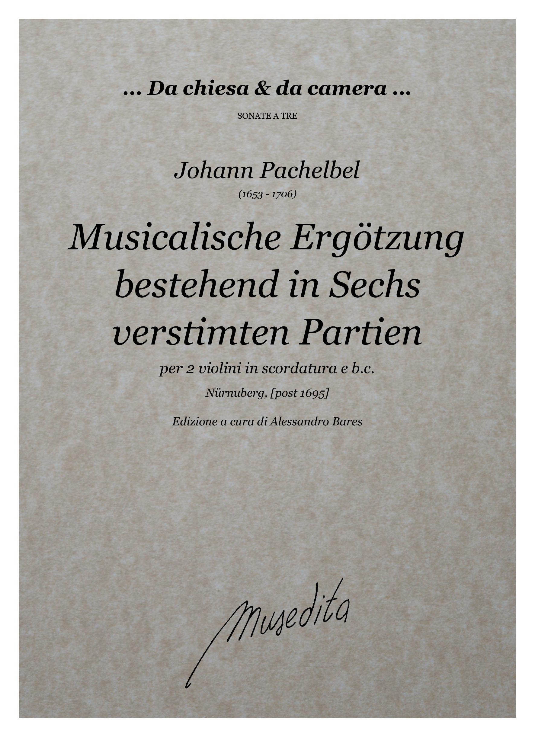 J.Pachelbel: Musikalische Ergötzung (Nürnberg, s.a.)