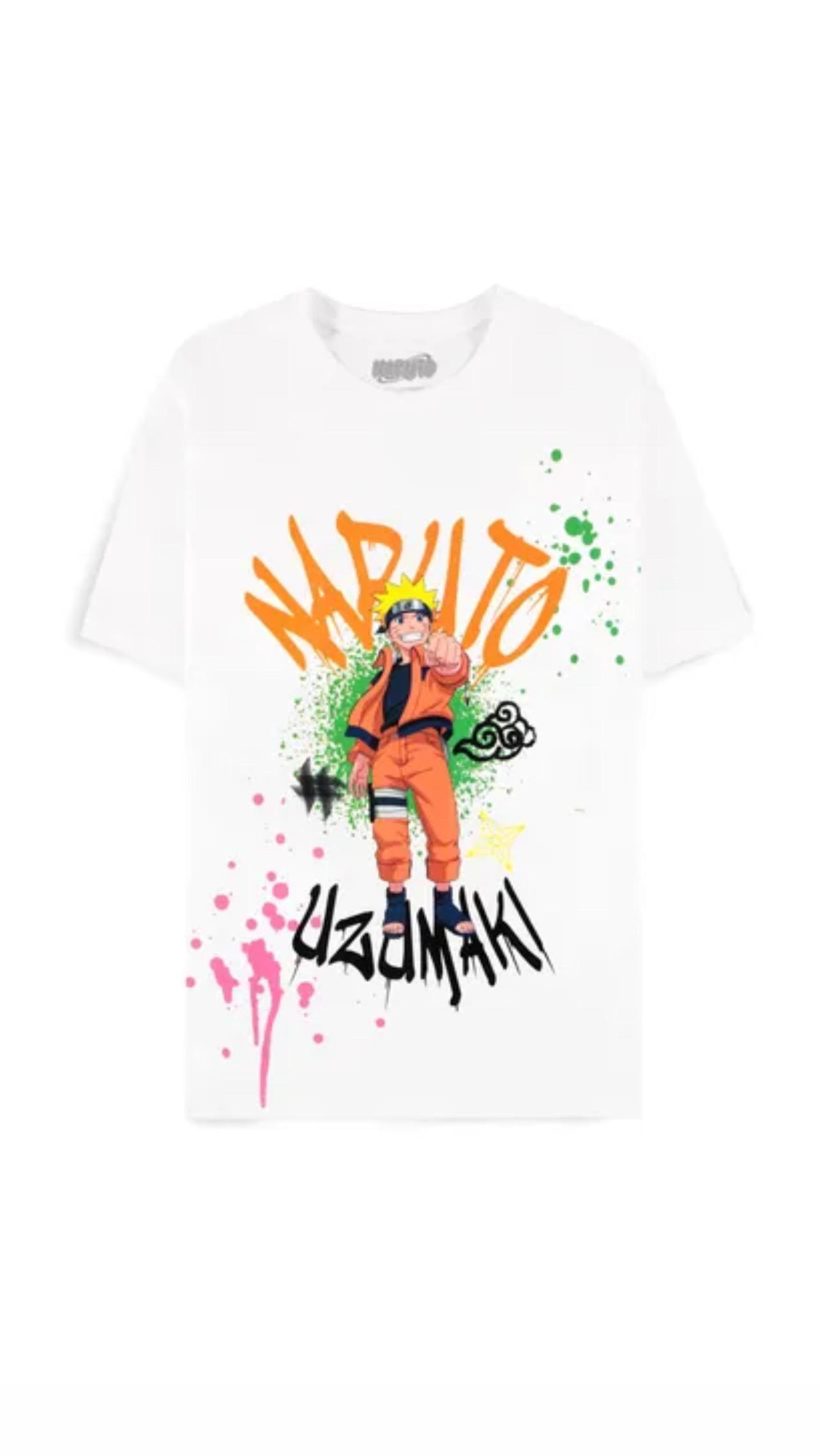 T-Shirt Naruto White Splash