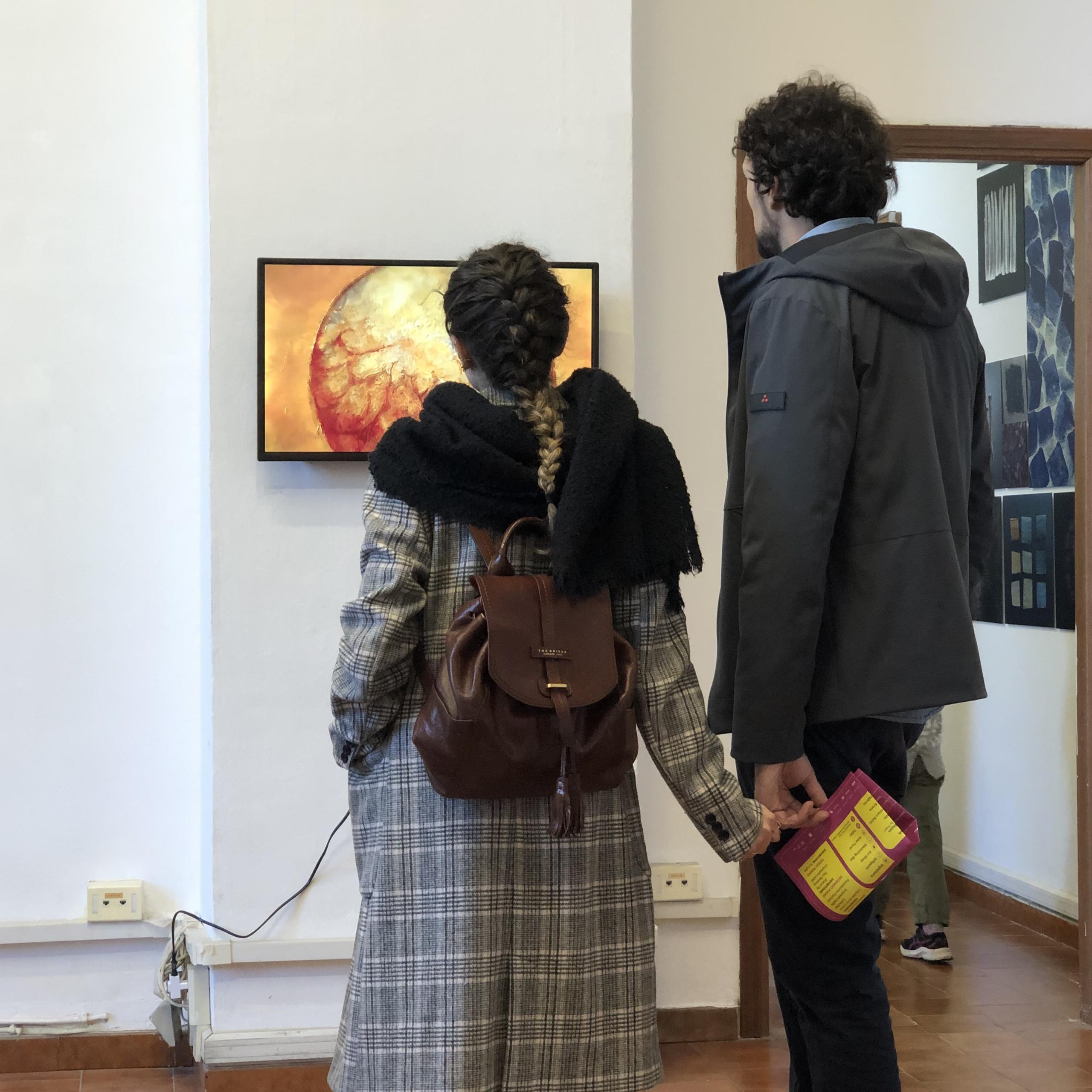art installation con video per la mostra Potere, Torino