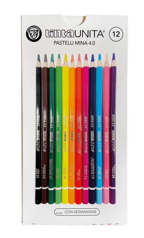 12 matite colorate TintaUnita