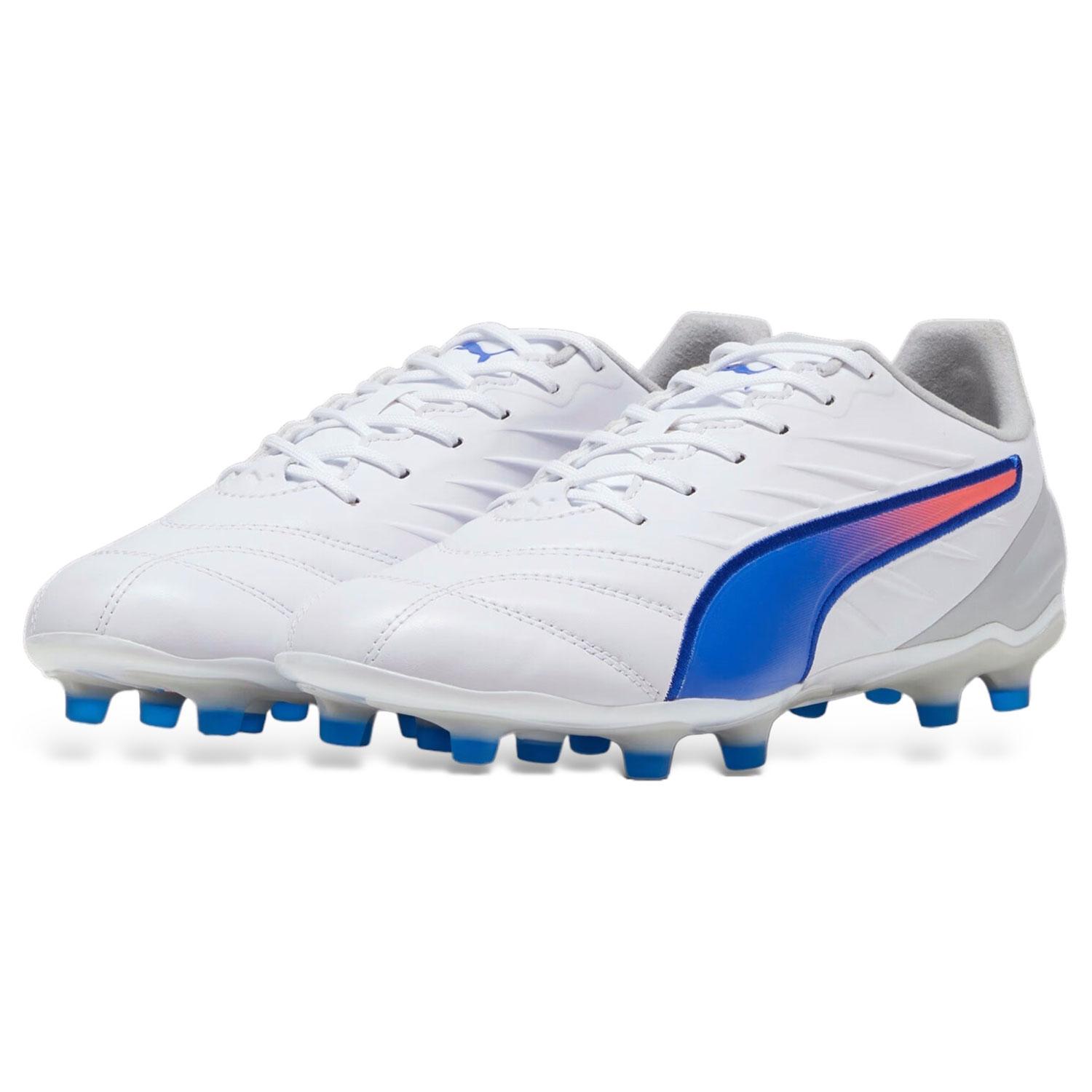 Puma King Pro FG/AG White Azul