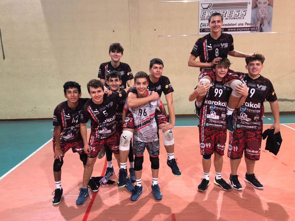 Vittoria  per  la under  16  maschile contro  Volley  Academy  Modena
