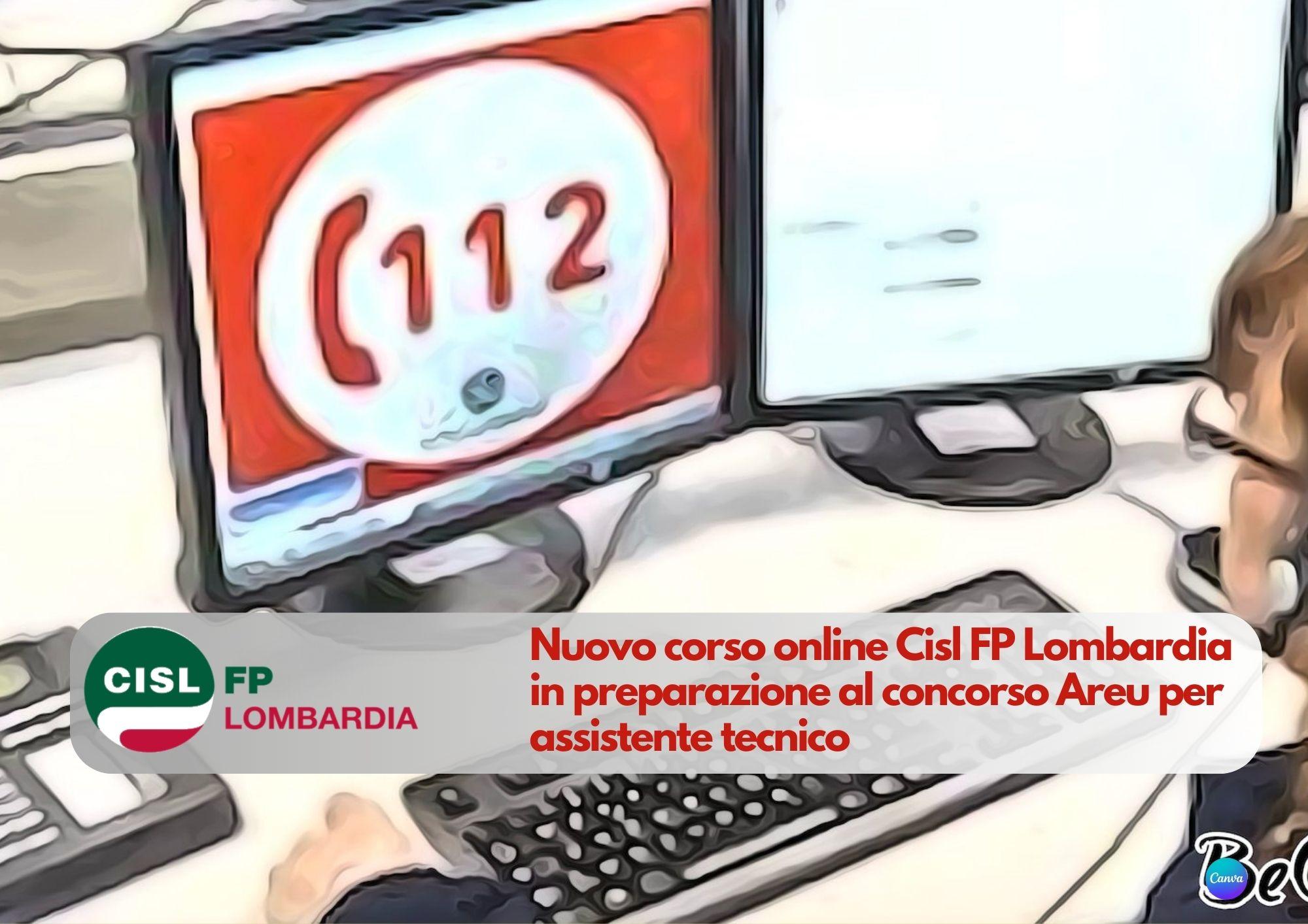 CISL FP Lombardia. Nuovo corso online in preparazione al concorso Areu per assistente tecnico