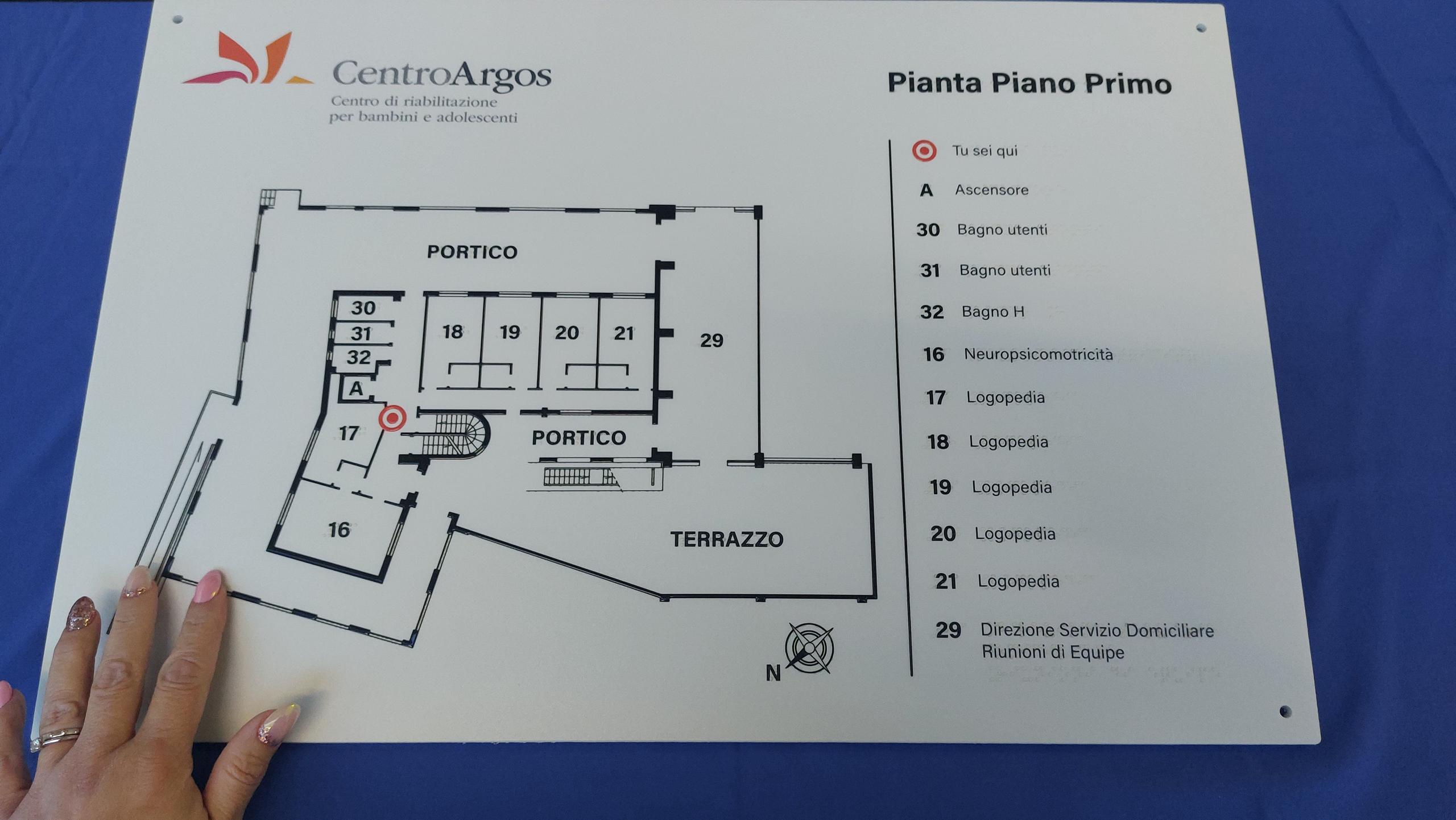 stampa Braille - mappa tattile - targa Braille