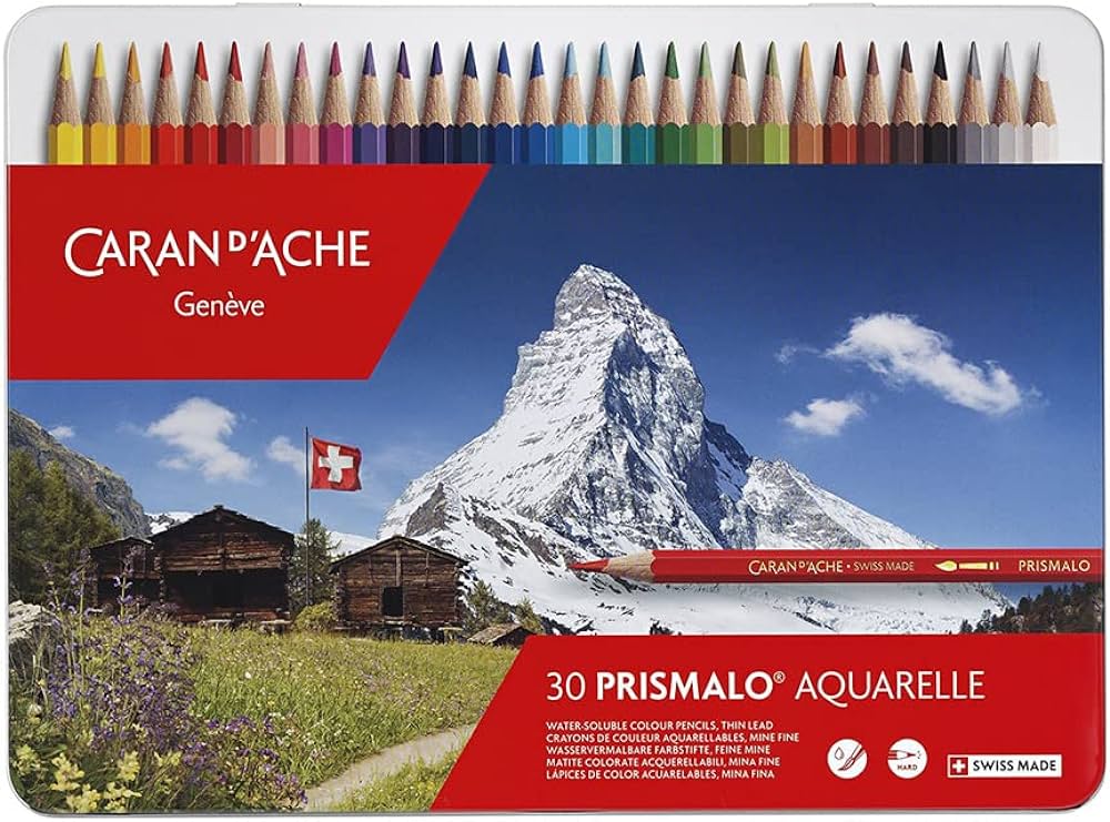 CARAN D'ACHE Genève - Prismalo Aquarelle - Set 30 matite acquerellabili