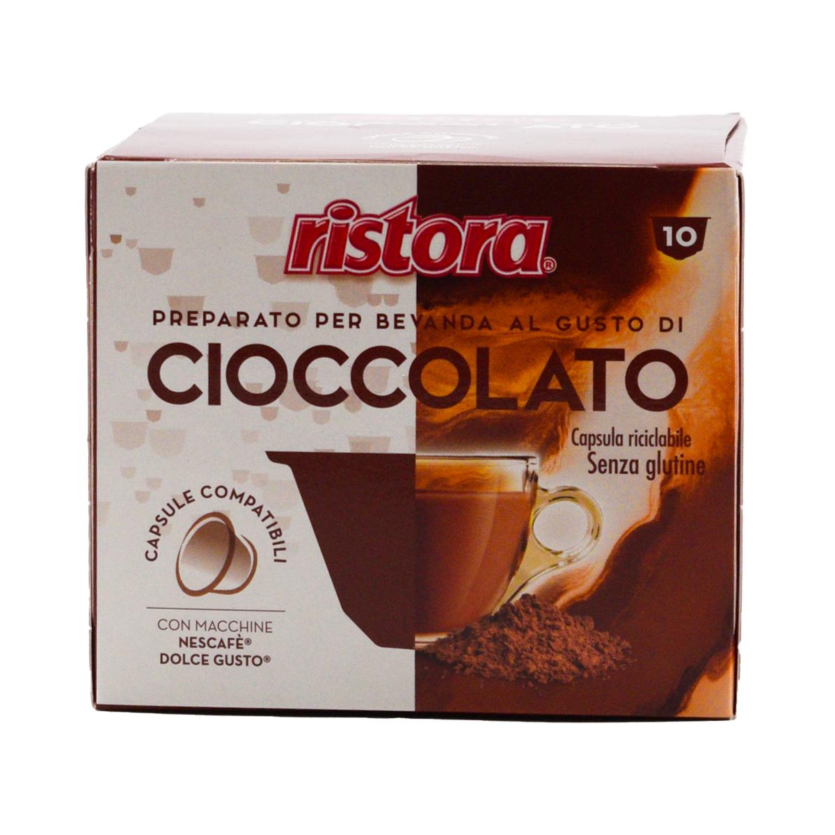 10 capsule Ristora comp. Dolce Gusto cioccolato