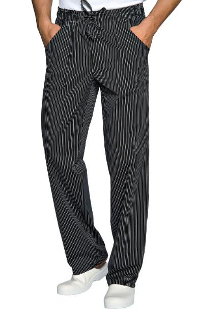 pantalone unisex Vienna gessato nero