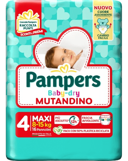 Pampers Baby Dry Mutandino Taglia 4