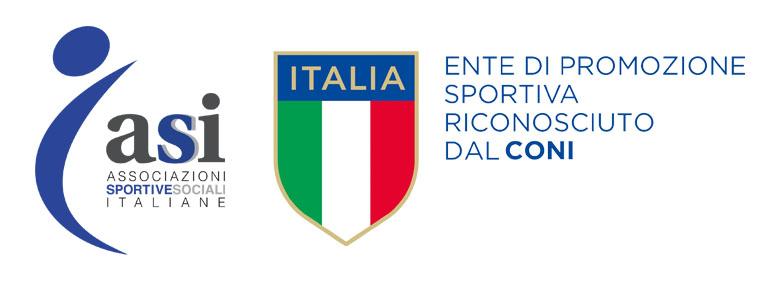 ASI / CONI - Associazioni Sportive e Sociali Italiane / Comitato Olimpico Nazionale Italiano.