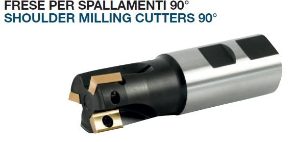 FRESE PER SPALLAMENTI 90° ATTACCO WELDON - INSERTI AT..1604