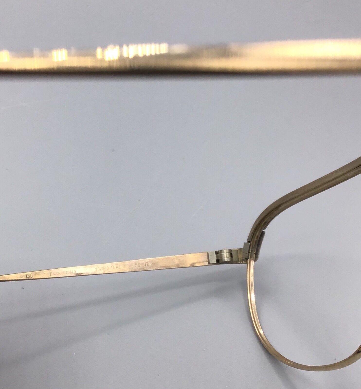 Lozza occhiale vintage eyewear frame brillen lunettes 20/000 14 Kt