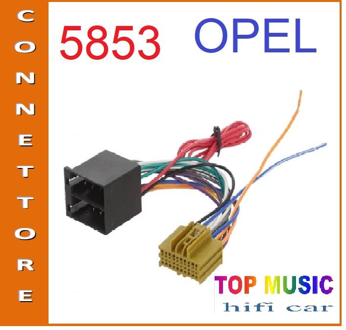 5853 - Opel Corsa E dal 01/2015 - CONNETTORE MONTAGGIO AUTORADIO ORIGINALE