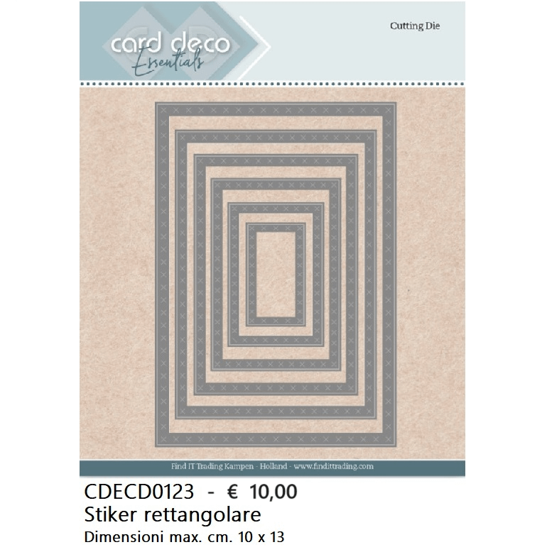 Fustelle Cornici - CDECD0123 Sticker rettangolare