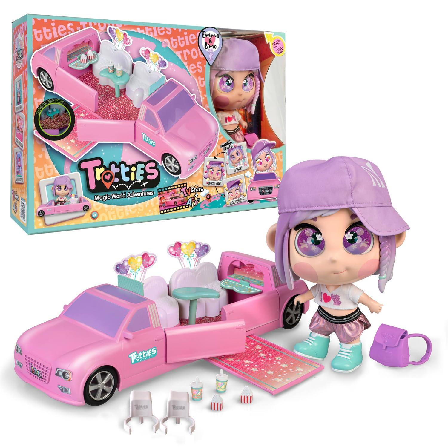 Bambola Famosa Trotties Magic World Adventures Limo & Emma Playset