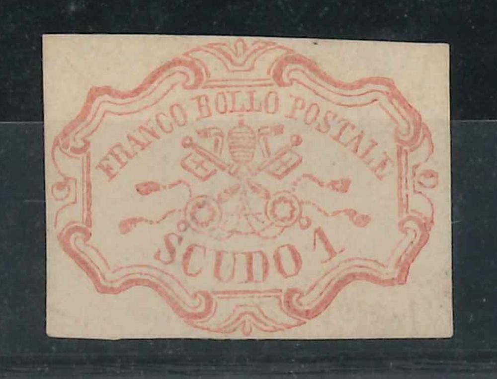 ASI STATO PONTIFICIO -1852 SG (Catalogo Sassone n.° 11)