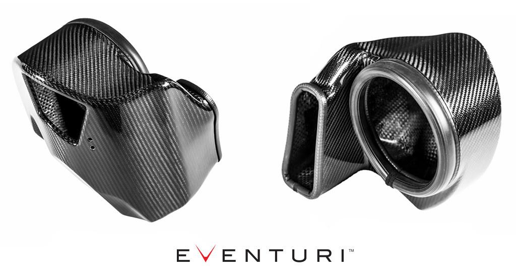 AUDI B9 RS4 / RS5 Black Carbon intake with secondary duct - EVENTURI - EVE-B9RS5-CF-INT