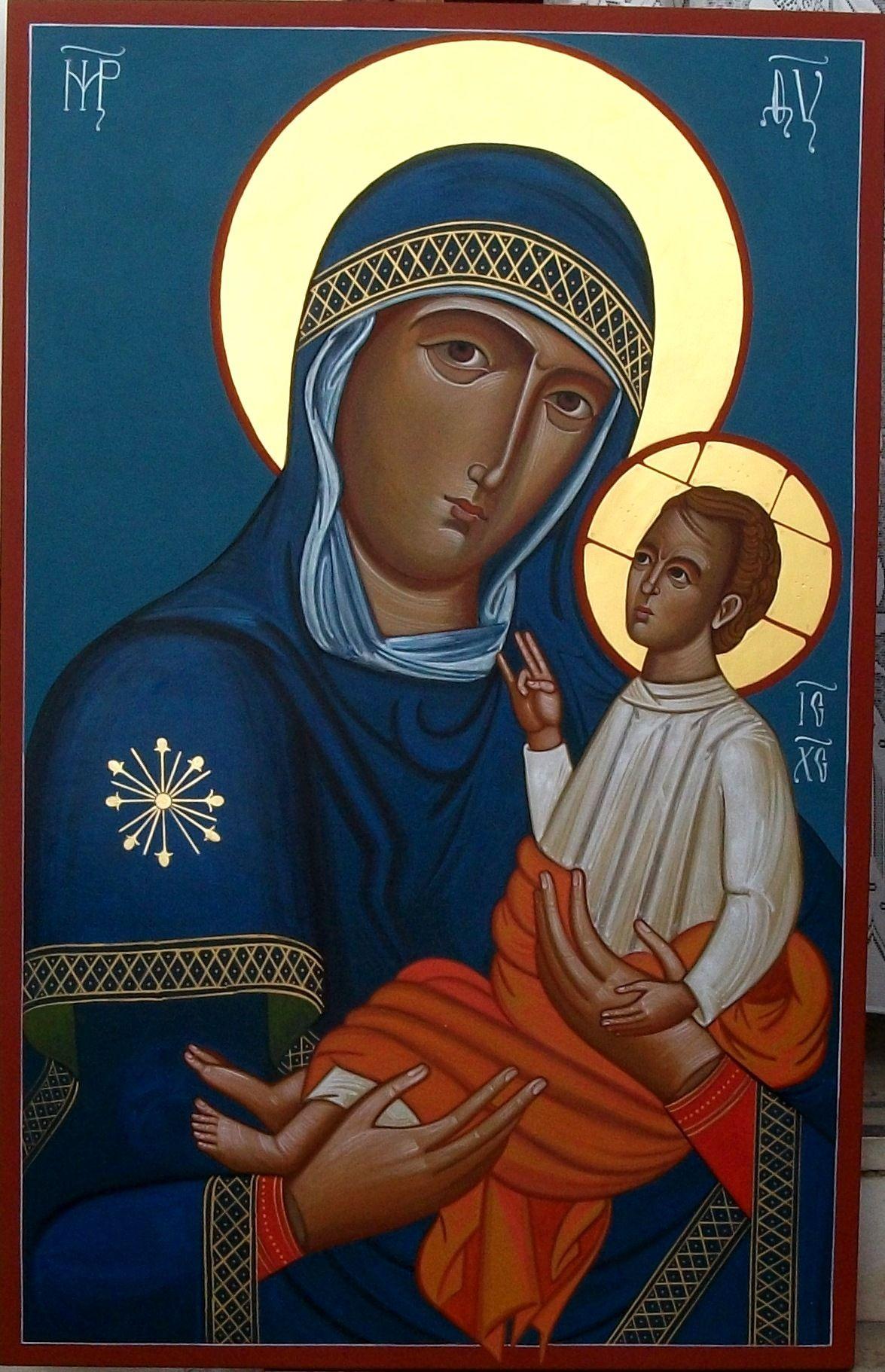 icona di Santa Maria di siponto dipinta per mano dall' artista Nicola Damiano