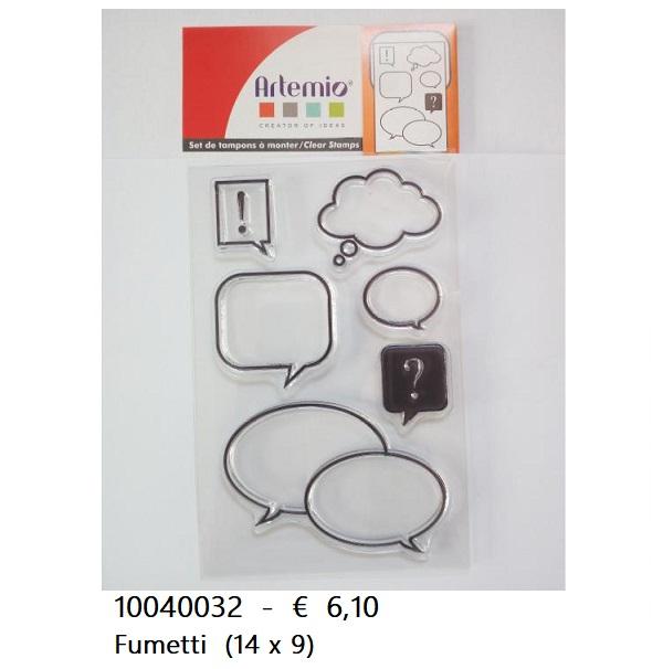Timbri trasparenti in silicone - 10040032 Fumetti (14x9)