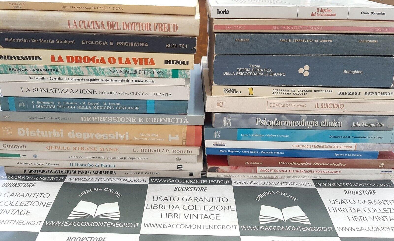 Lotto 30 Libri Psichiatria e Psicologia