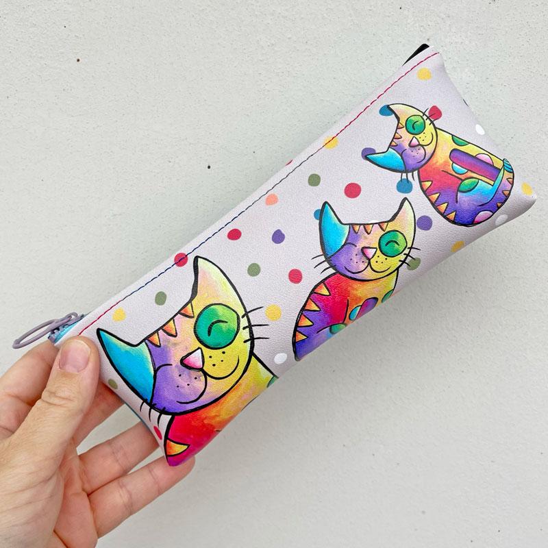 Astuccio con gatti