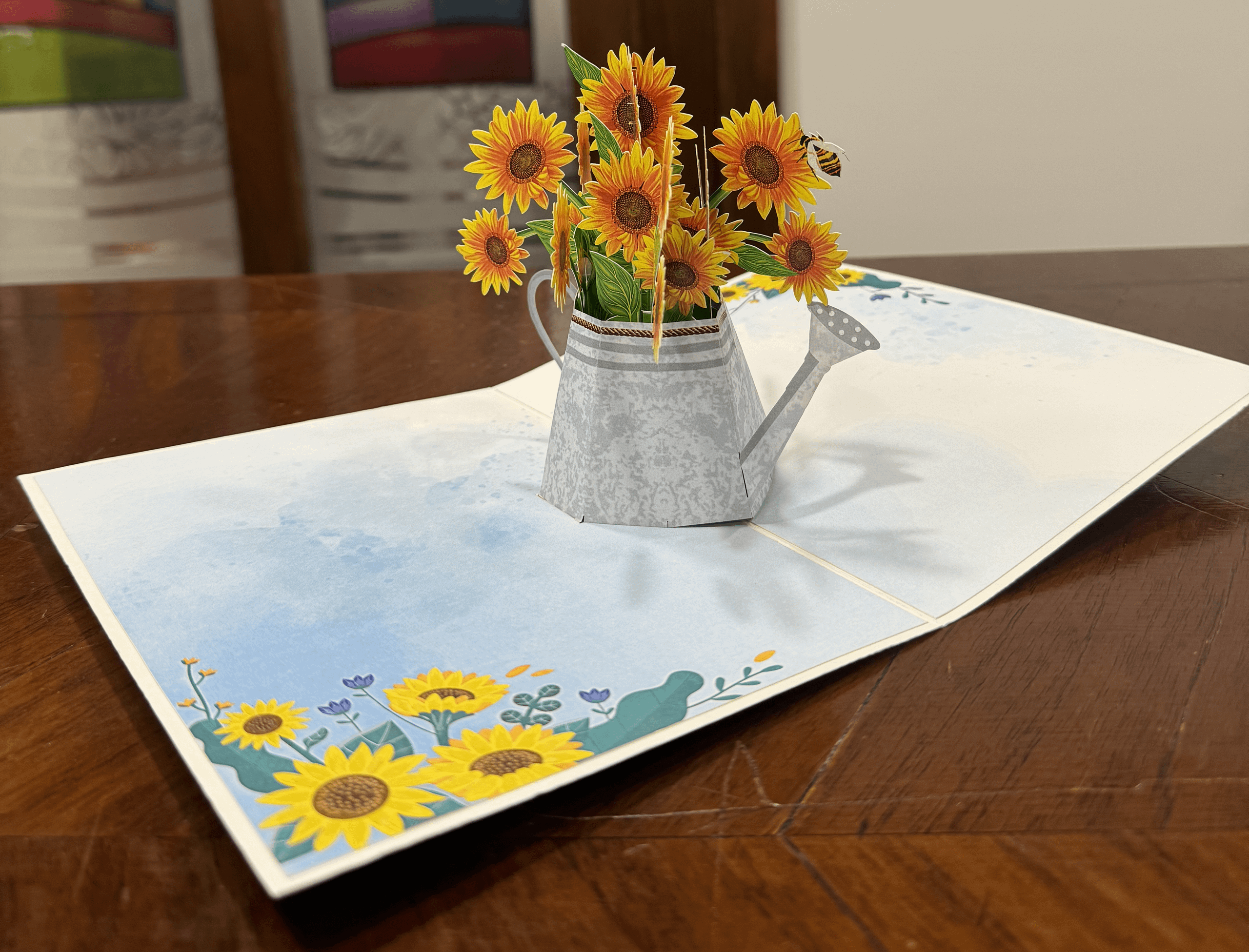 VASO DI GIRASOLI POP-UP CARD