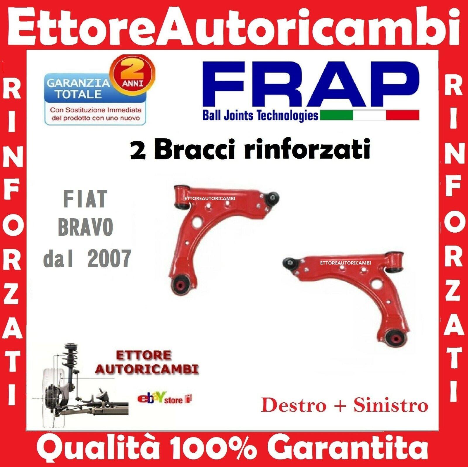 2 BRACCI OSCILLANTI INFERIORI FRAP FIAT BRAVO (198) DELTA 07> TRAPEZI RINFORZATI