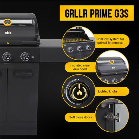 GR-24-G3S BARBECUE A GAS GRLLR PRIME G3S 3 FUOCHI