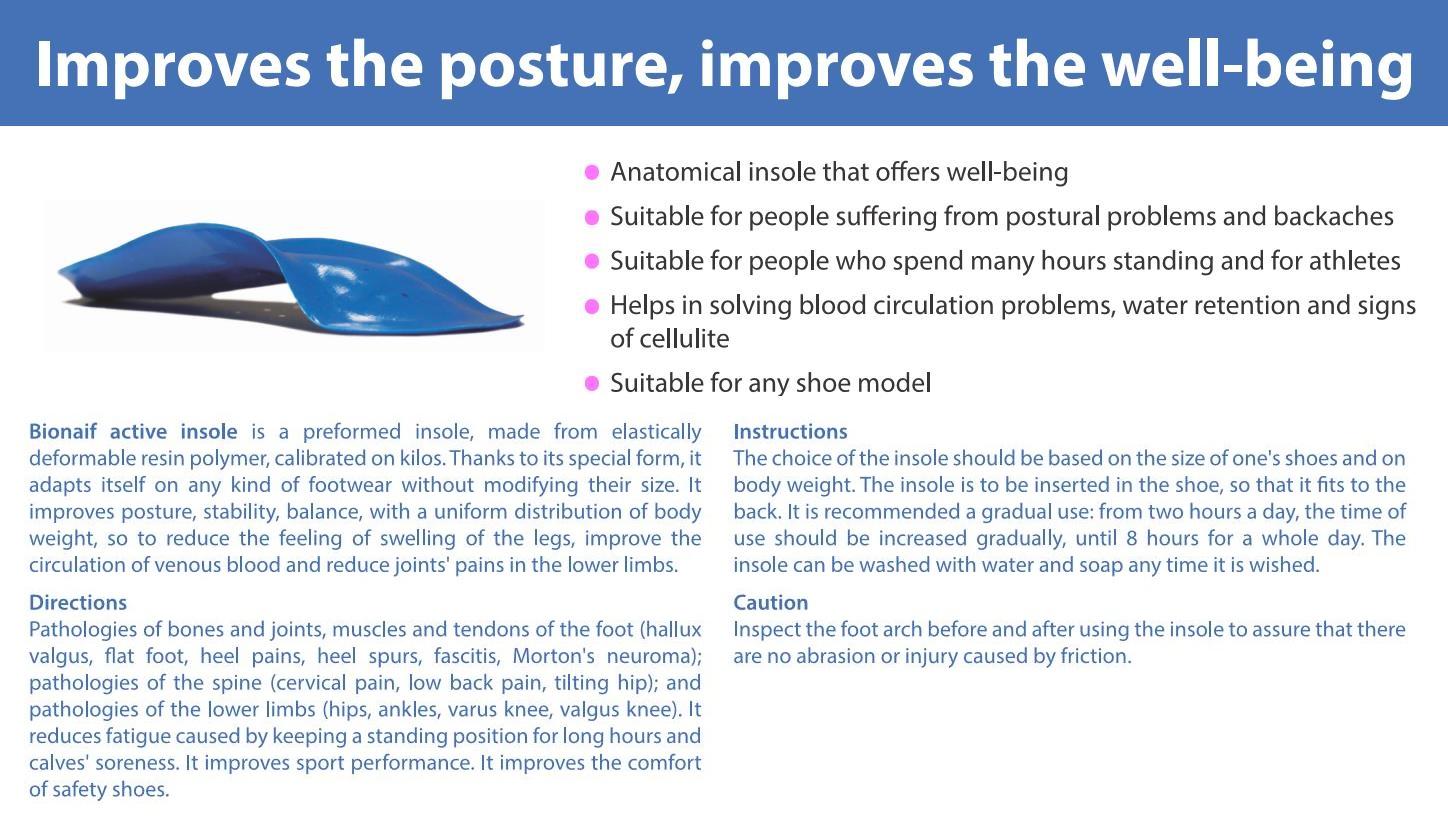 Bionaif Postural insoles