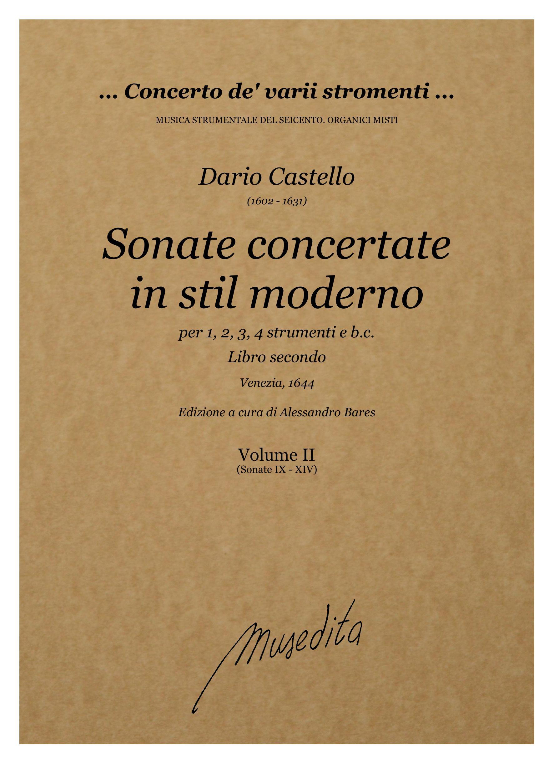 D.Castello: Sonate concertate in stil moderno (libro secondo)(Venezia, 1644)