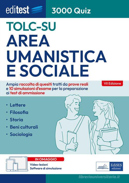 EDITEST  -  AREA UMANISTICA E SOCIALE. 3000 QUIZ 2024