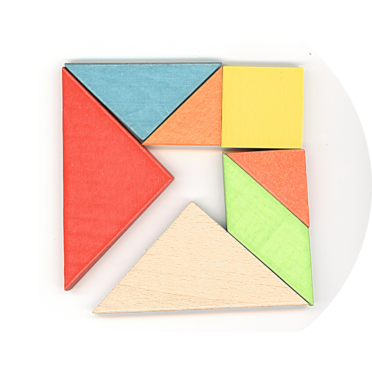 tangram freccia colorata