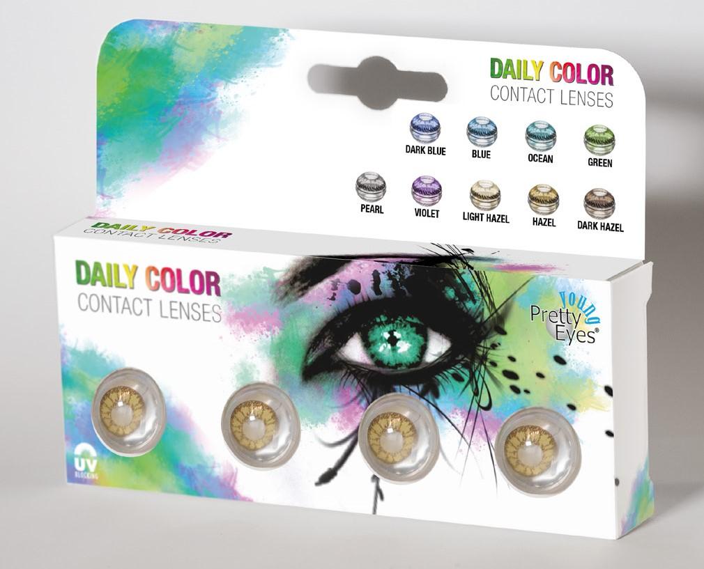 Contact Lenses Pretty Eyes Young Daily Color 0 power